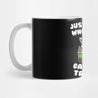 Just A Boy Who Loves Garbage Trucks Cute Raccoon Boys Kids Mug